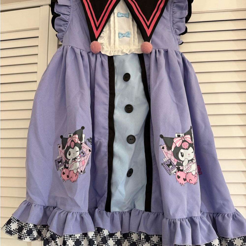 Kids Lavender Kuromi-Inspired Sailor Dress Costume